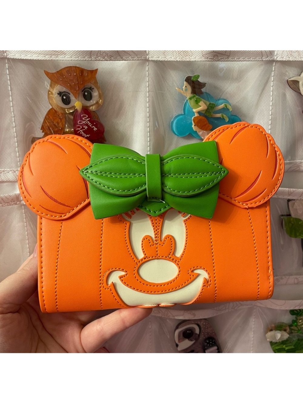 NWOT Loungefly Minnie Pumpkin Backpack+wallet SET - Picture 14 of 16
